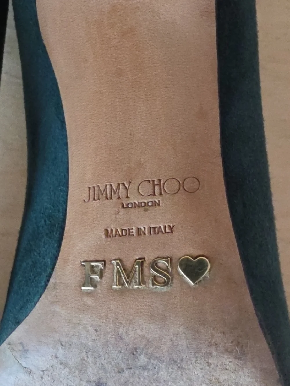 Jimmy Choo Teal Green Suede Pointed Pumps - Picture 7 of 12